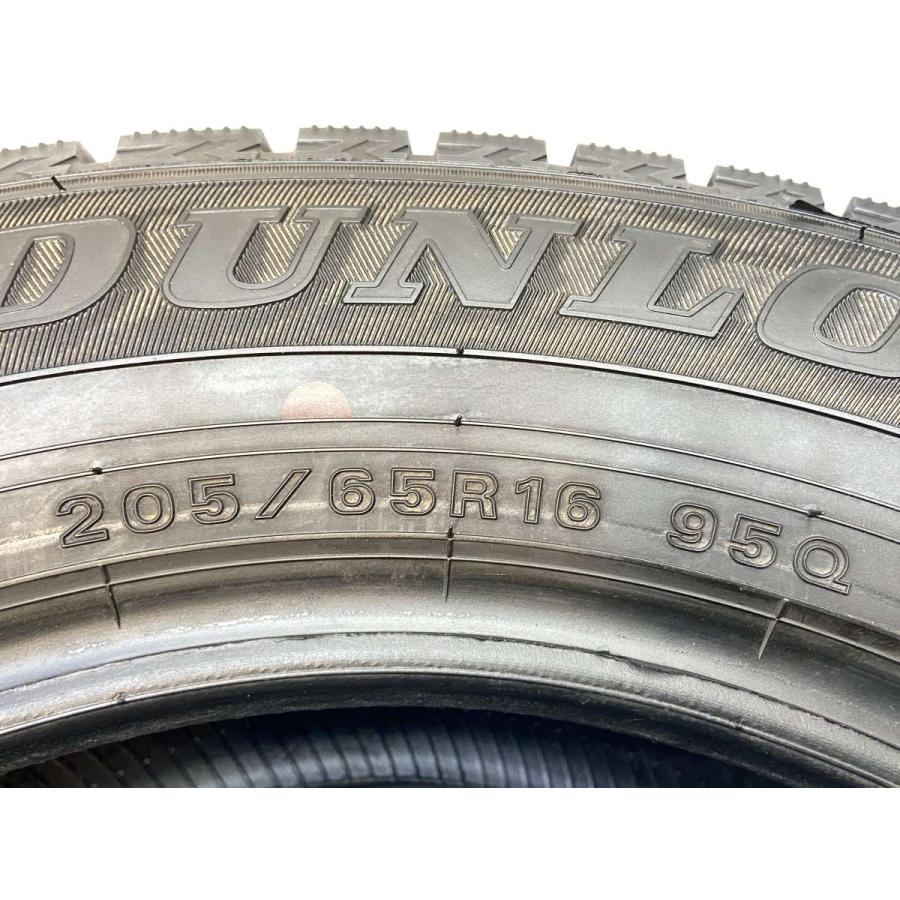 DUNLOP（ダンロップ） 中古タイヤ スタッドレスタイヤ 4本セット 205 