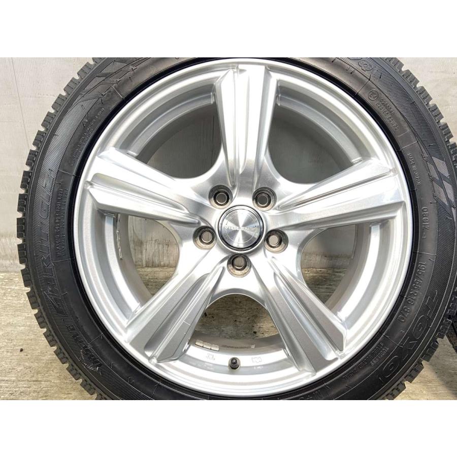 送料込☆2024 TOYOトーヨー タイヤホイールセット195/55R16☆4本 TOYO TIRES（トーヨータイヤ） 中古タイヤ スタッドレスタイヤ