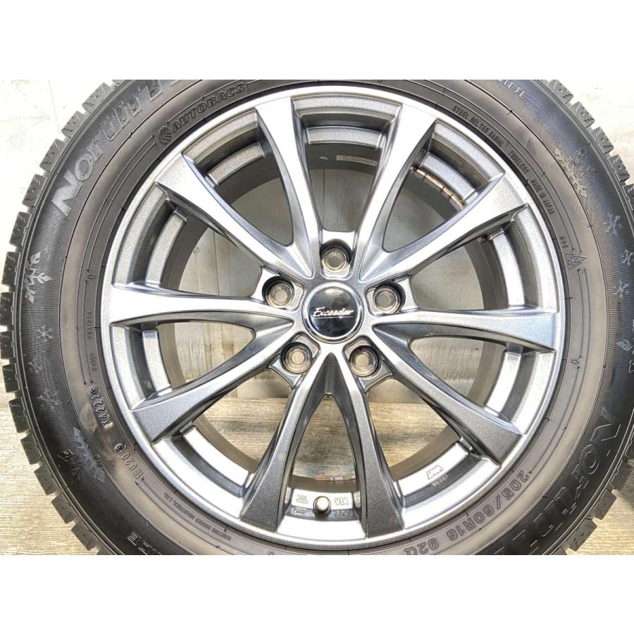 中古タイヤ スタッドレスタイヤ ホイールセット 4本セット 205/60R16
