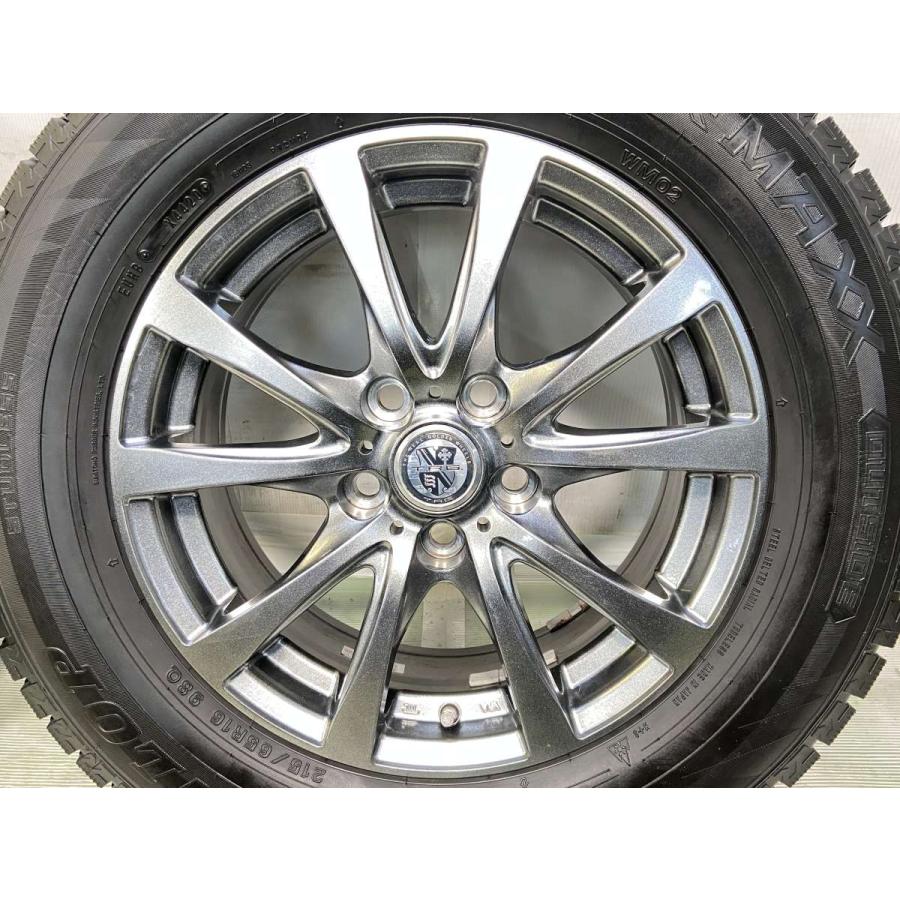 中古タイヤ スタッドレスタイヤ ホイールセット 4本セット 215/65R16  　 TRG 16x6.5 39 114.3-5穴 ダンロップ ウィンターマックス WM02 | DUNLOP | 05