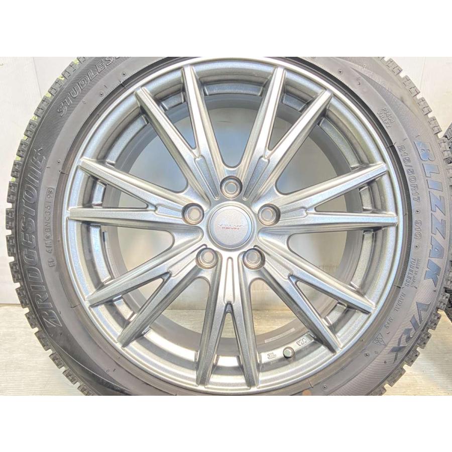 中古タイヤ スタッドレスタイヤ ホイールセット 4本セット 215/50R17  　 VELVA KEVIN 17x7.0 53 114.3-5穴 ブリヂストン ブリザック VRX | BRIDGESTONE | 04