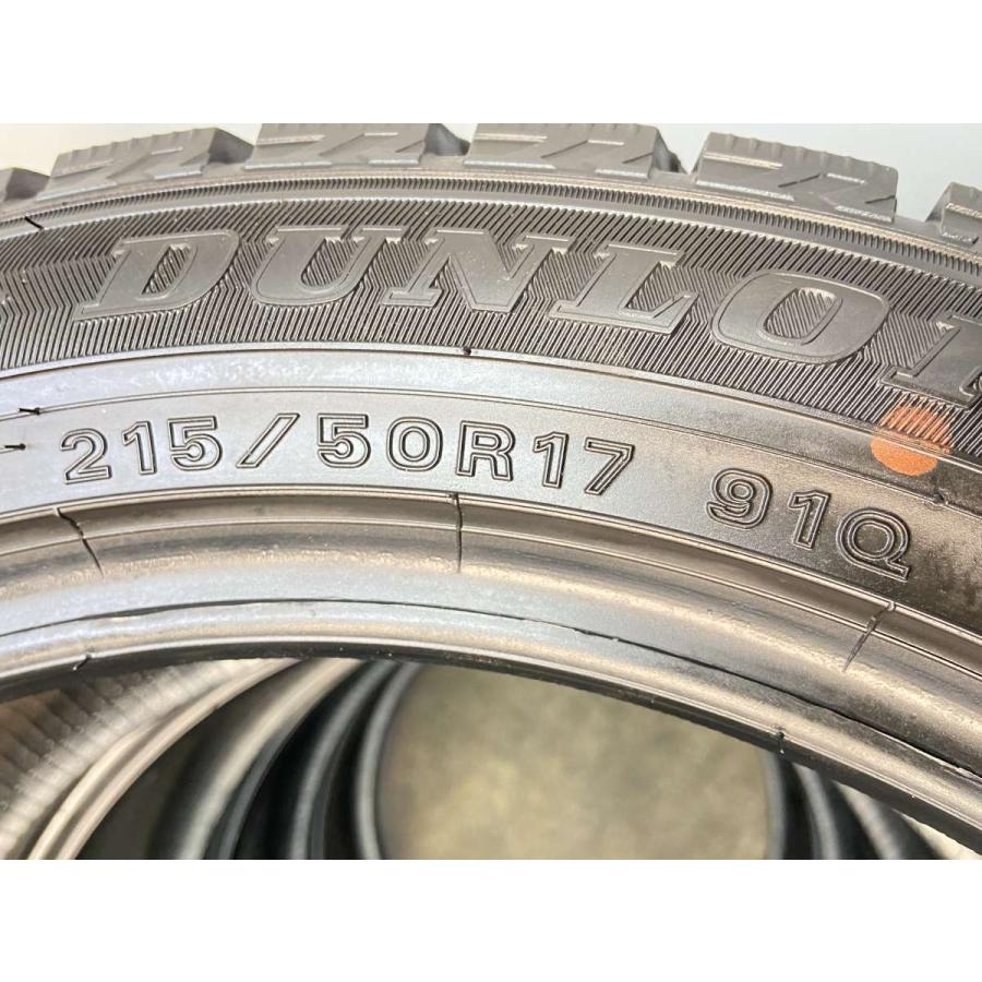 DUNLOP 中古タイヤ スタッドレスタイヤ 4本セット 215/50R17