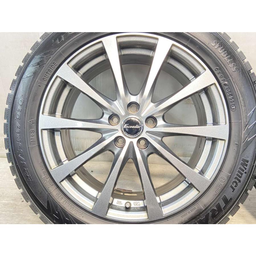 中古タイヤ スタッドレスタイヤ ホイールセット 4本セット 225/55R17  エクシーダー 17x7.0 50 100-5穴 TOYO ウインタートランパス TX | TOYO TIRES | 04
