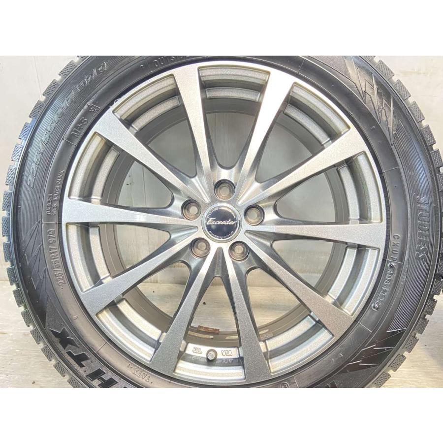 中古タイヤ スタッドレスタイヤ ホイールセット 4本セット 225/55R17  エクシーダー 17x7.0 50 100-5穴 TOYO ウインタートランパス TX | TOYO TIRES | 06