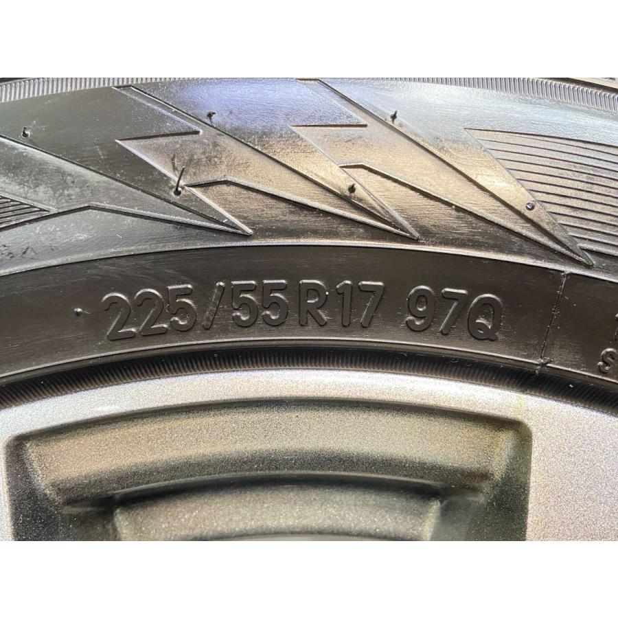 中古タイヤ スタッドレスタイヤ ホイールセット 4本セット 225/55R17  エクシーダー 17x7.0 50 100-5穴 TOYO ウインタートランパス TX | TOYO TIRES | 09