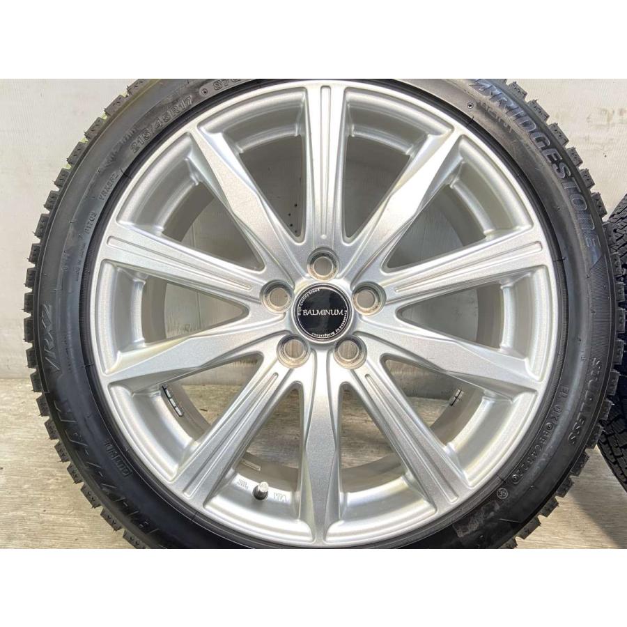 中古タイヤ スタッドレスタイヤ ホイールセット 4本セット 215/45R17  　 BALMINUM 17x7.0 50 100-5穴 ブリヂストン ブリザック VRX2 | BRIDGESTONE | 04