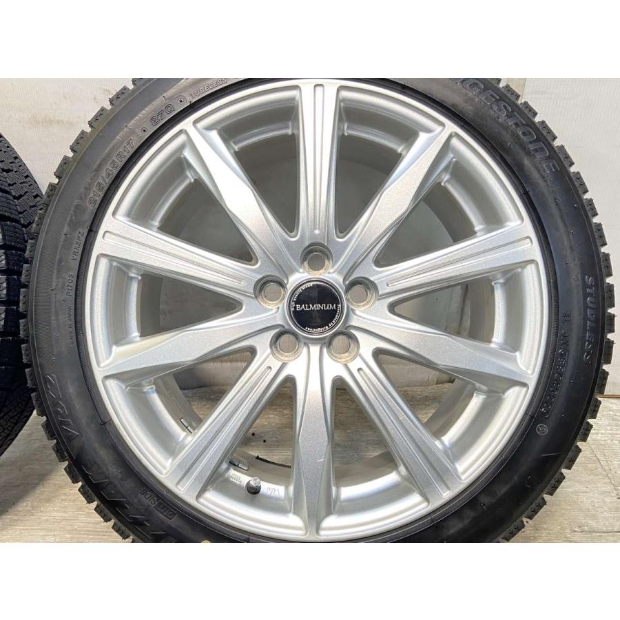 中古タイヤ スタッドレスタイヤ ホイールセット 4本セット 215/45R17  　 BALMINUM 17x7.0 50 100-5穴 ブリヂストン ブリザック VRX2 | BRIDGESTONE | 05