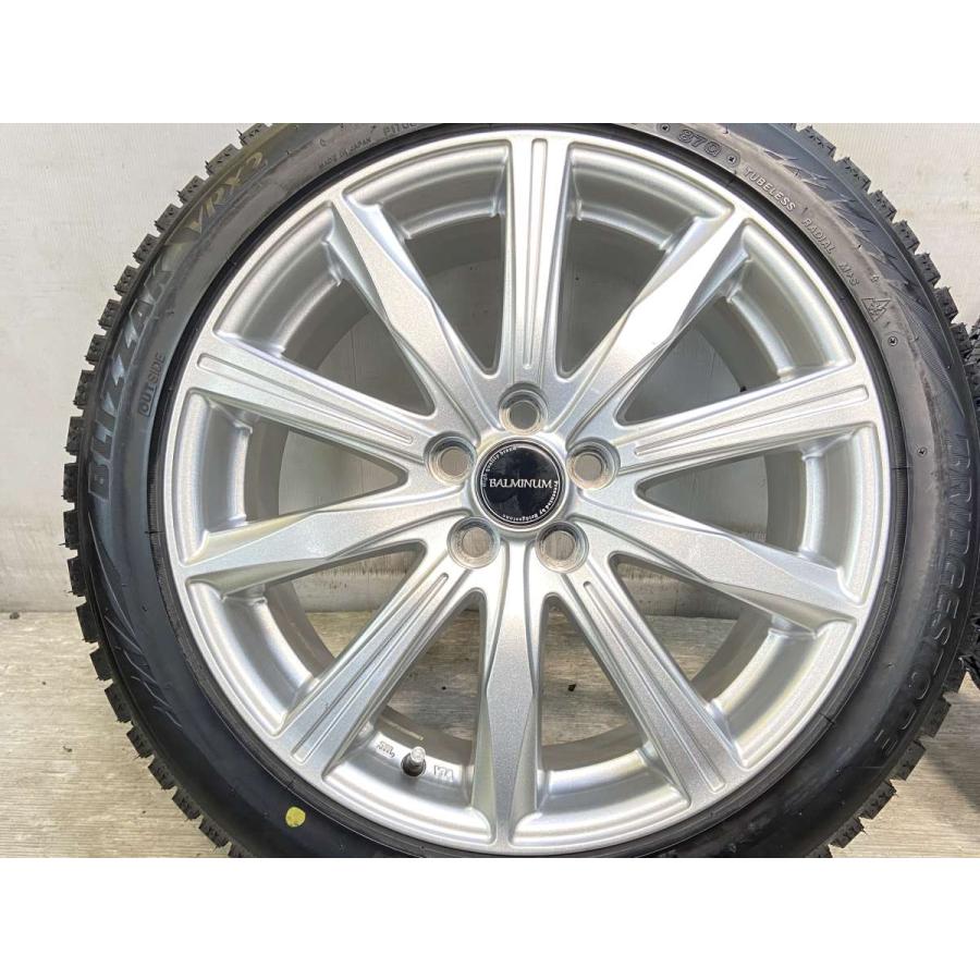 中古タイヤ スタッドレスタイヤ ホイールセット 4本セット 215/45R17  　 BALMINUM 17x7.0 50 100-5穴 ブリヂストン ブリザック VRX2 | BRIDGESTONE | 06