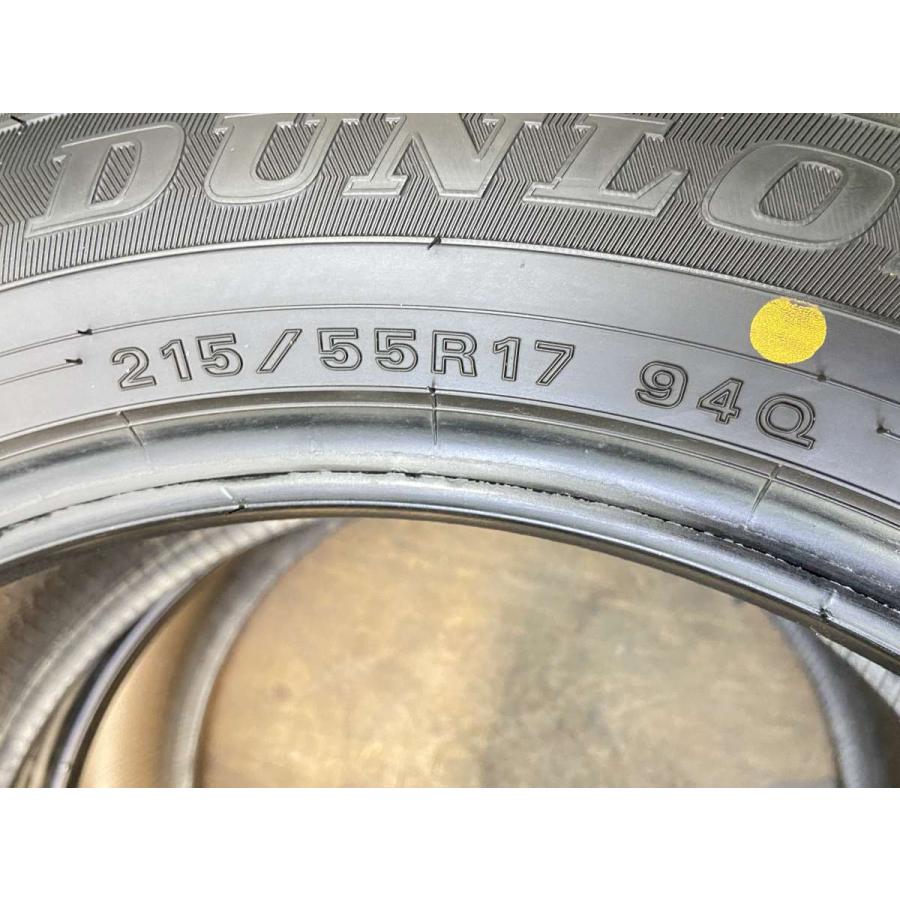 DUNLOP 中古タイヤ スタッドレスタイヤ 2本セット 215/55R17
