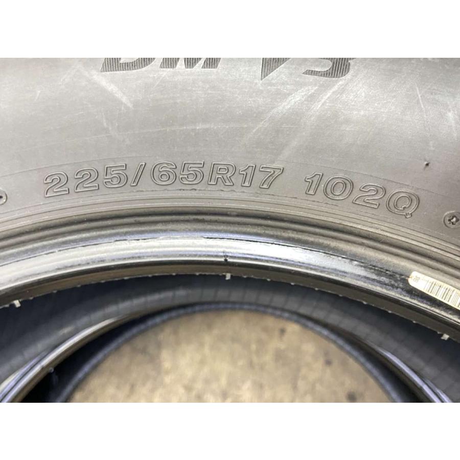 ①ブリヂストン ブリザック DM-V3 225/65R17 中古 2本セット BRIDGESTONE 中古タイヤ スタッドレスタイヤ 2本セット 225