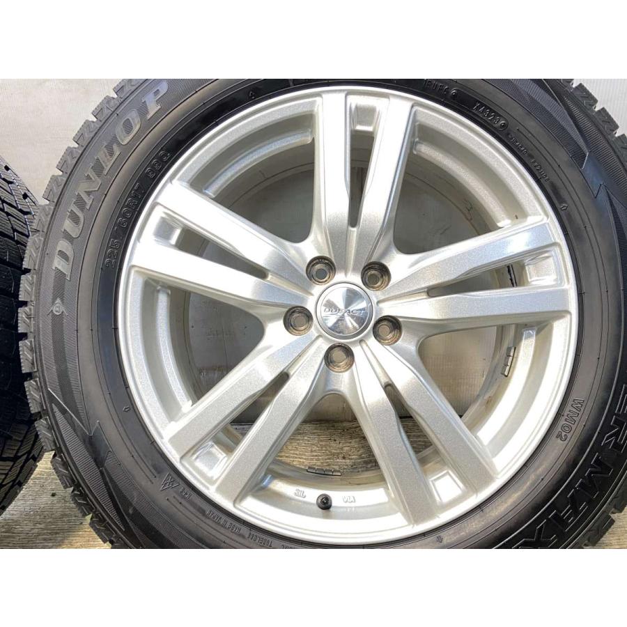 た*。様 中古スタッドレスタイヤ225/60R17インチ4本セットBRIDGES DUNLOP（ダンロップ） 中古タイヤ スタッドレスタイヤ ホイールセット