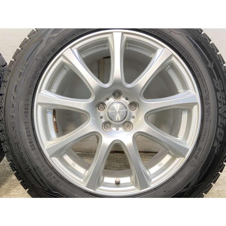 中古タイヤ スタッドレスタイヤ ホイールセット 4本セット 225/60R17  　 DUFACT 17x7.0 55 100-5穴 ダンロップ ウィンターマックス SJ8+ | DUNLOP | 06
