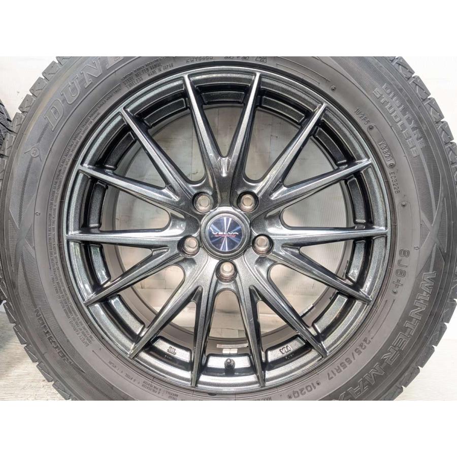 中古タイヤ スタッドレスタイヤ ホイールセット 4本セット 225/65R17  VELVA SPORT Z 17x7.0 48 114.3-5穴 DUNLOP  SJ8＋ | DUNLOP | 03