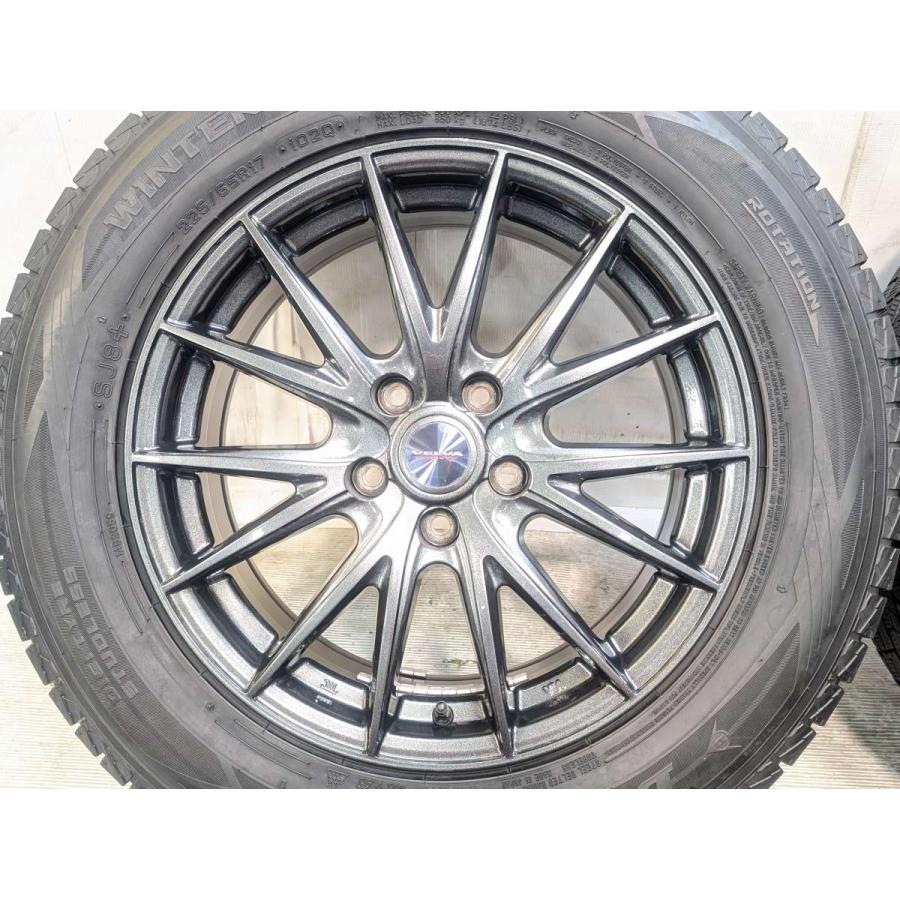 中古タイヤ スタッドレスタイヤ ホイールセット 4本セット 225/65R17  VELVA SPORT Z 17x7.0 48 114.3-5穴 DUNLOP  SJ8＋ | DUNLOP | 05