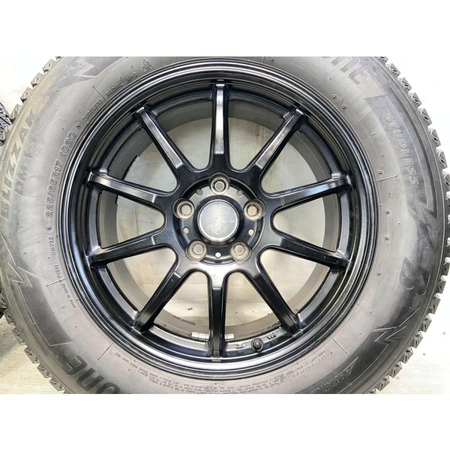 中古タイヤ スタッドレスタイヤ ホイールセット 4本セット 225/65R17  　 VEMOTION 17x7.0 48 114.3-5穴 ブリヂストン ブリザック DM-V3 | BRIDGESTONE | 03