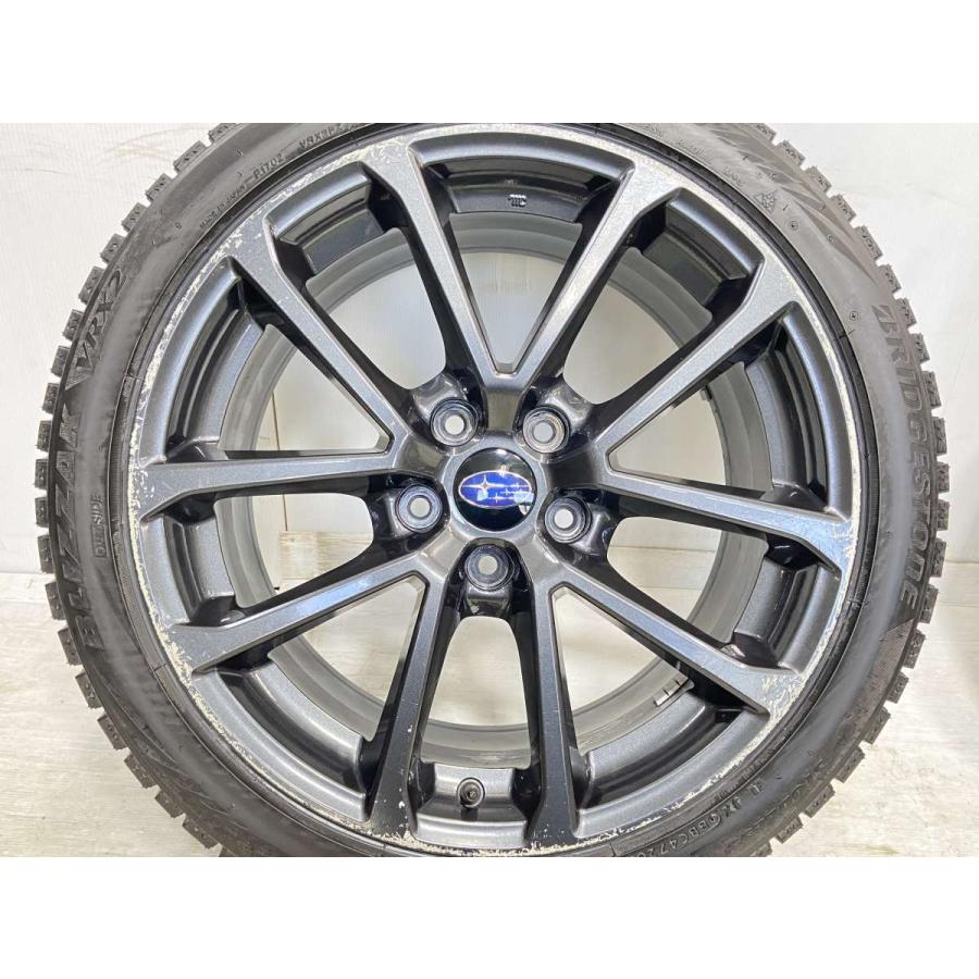 中古タイヤ スタッドレスタイヤ ホイールセット 4本セット 245/40R18  スバル純正  18x8.5 55 114.3-5穴 ブリヂストン ブリザック VRX2 | BRIDGESTONE | 04
