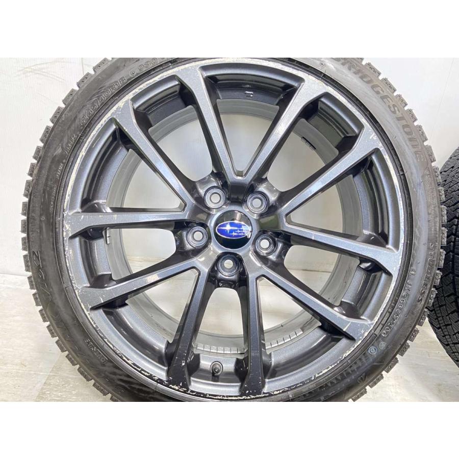 中古タイヤ スタッドレスタイヤ ホイールセット 4本セット 245/40R18  スバル純正  18x8.5 55 114.3-5穴 ブリヂストン ブリザック VRX2 | BRIDGESTONE | 05
