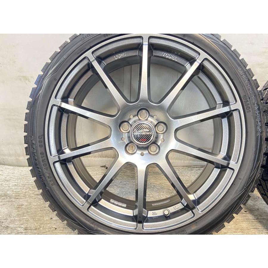 送料込！ 18インチ シルバー アルミホイール（古スタットレス付き） 送料込！18インチシルバーアルミホイール（古スタットレス付） - メルカリ