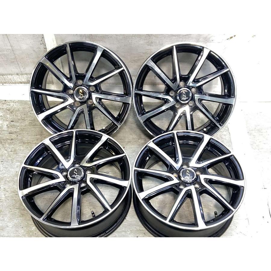 中古ホイール 4本 WORK セプティモ 16x6.5 48 100-5穴 中古アルミ