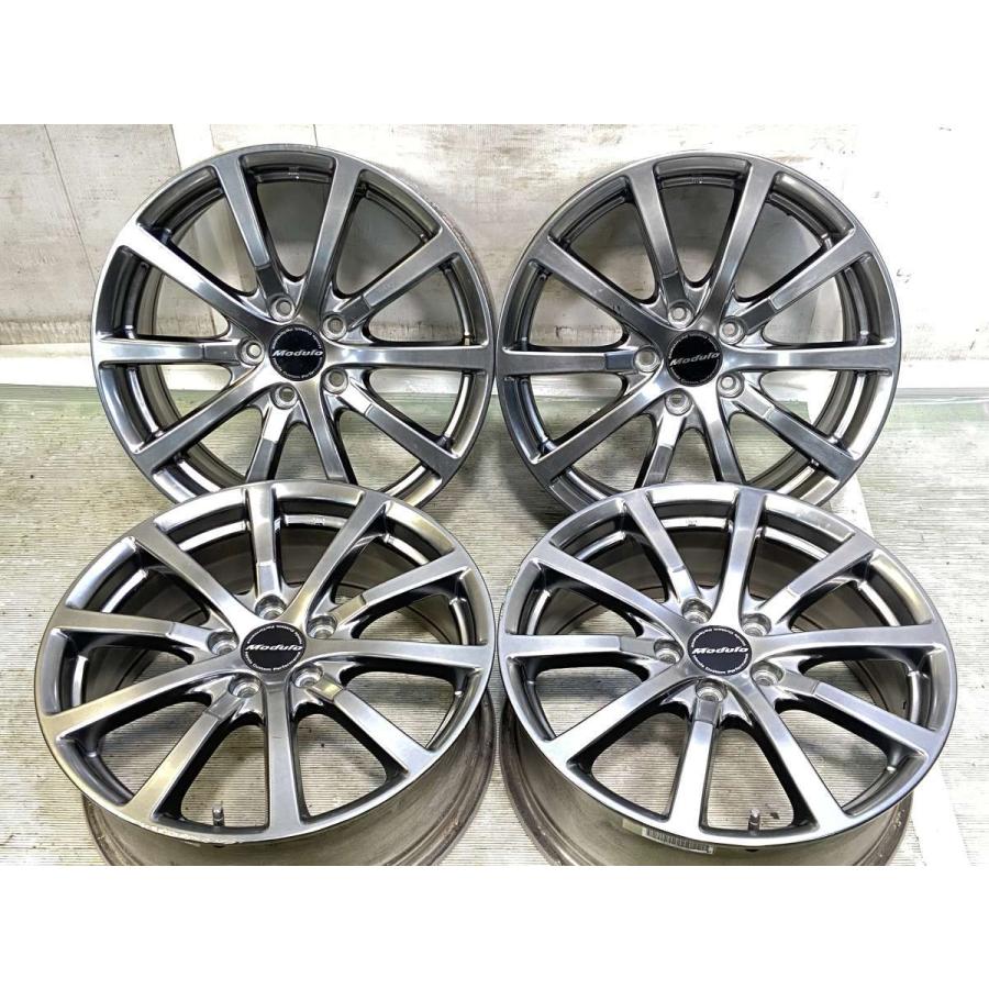 中古ホイール 4本 ホンダ純正 モデューロ 18x7.0 55 114.3-5穴 中古 