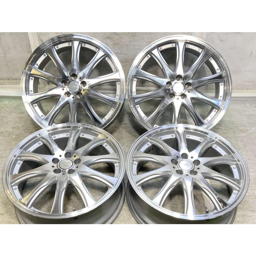 中古ホイール 4本 anhelo corazon 19x7.5 50 100-5穴 中古アルミ