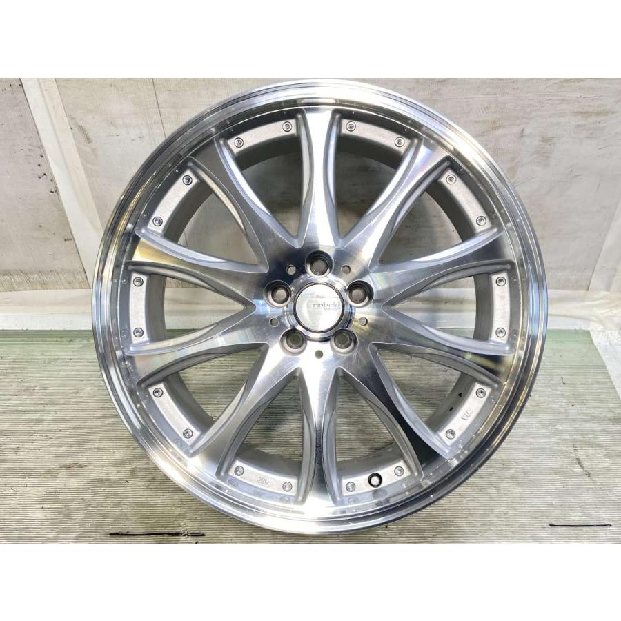 中古ホイール 4本 anhelo corazon 19x7.5 50 100-5穴 中古アルミ