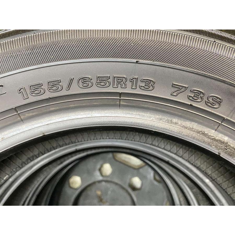 中古タイヤ サマータイヤ 4本セット 155/65R13 イエローハット ECOFINE 