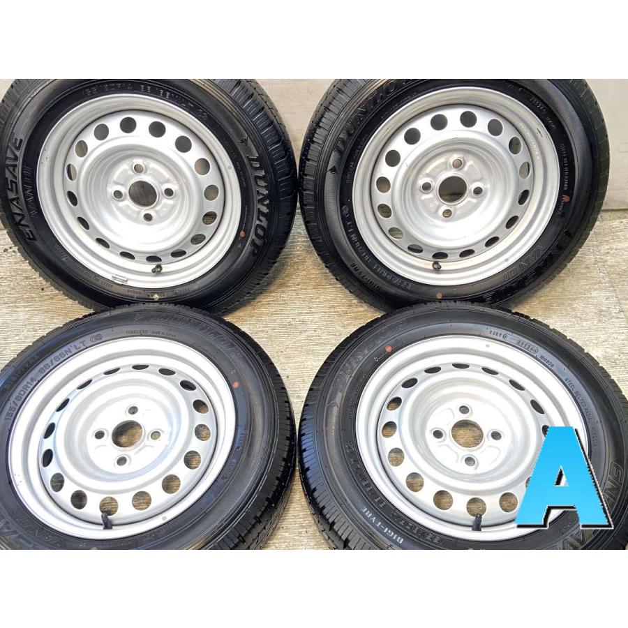 DUNLOP 155/80R14 LTサマータイヤ 4本セット　未使用品　新品 DUNLOP 中古タイヤ サマータイヤ ホイールセット 4本セット 155/80R14