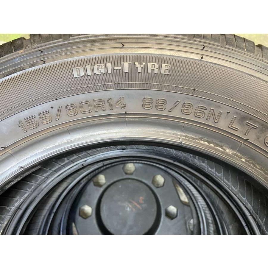 DUNLOP（ダンロップ） 中古タイヤ サマータイヤ 4本セット 155/80R14
