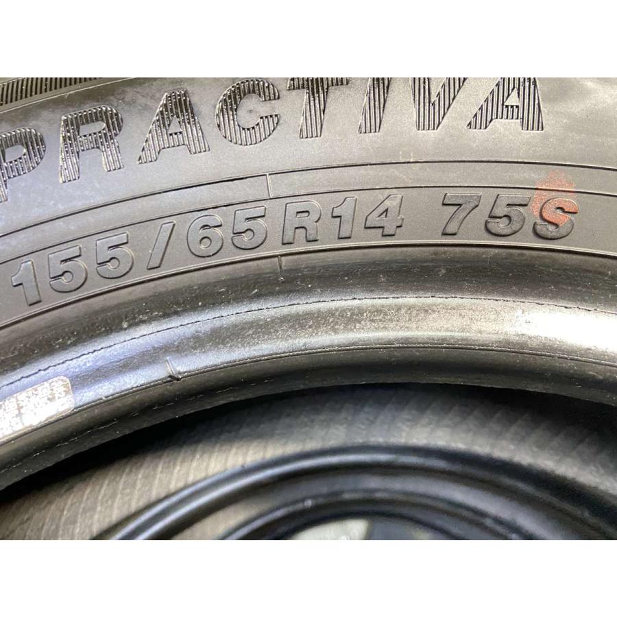 中古タイヤ サマータイヤ 4本セット 155/65R14 イエローハット