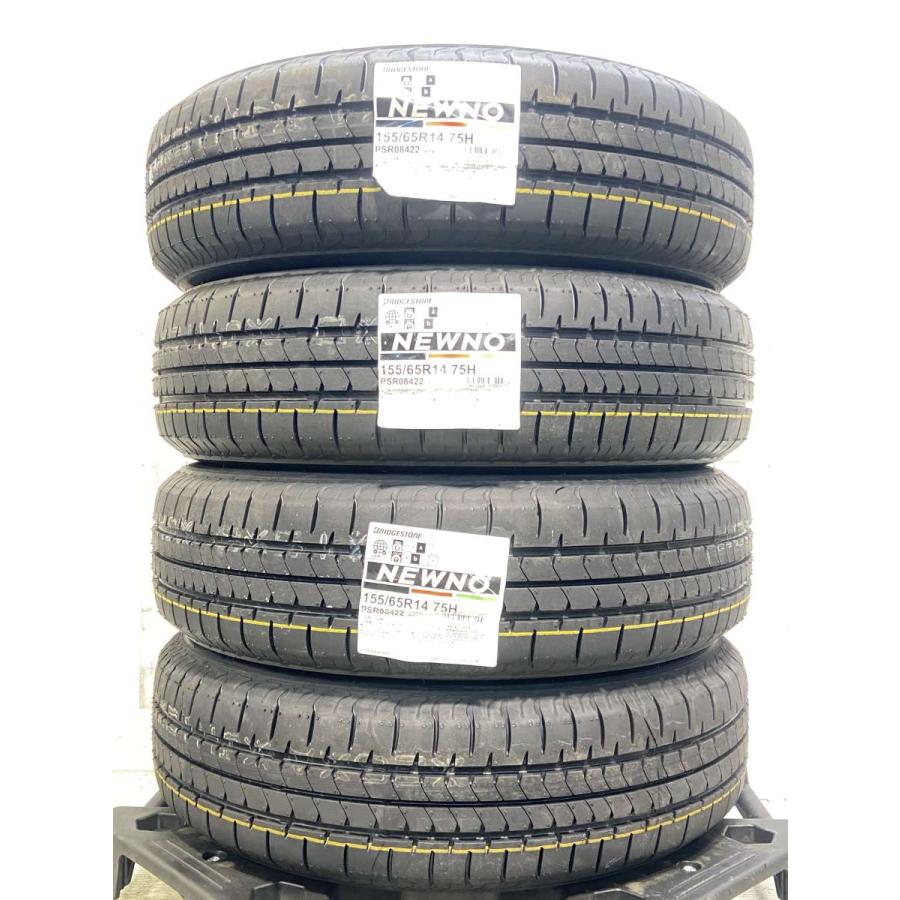 中古タイヤ サマータイヤ ホイールセット 4本セット 155/65R14  　 JOKER 14x4.5 45 100-4穴 ブリヂストン NEWNO_2