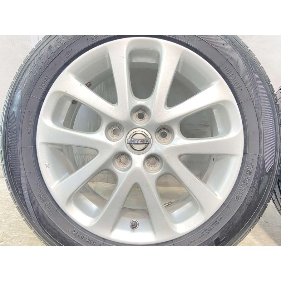 ニッサン純正アルミホイル 夏用タイヤ付き 205/55R16 4本まだ使えると