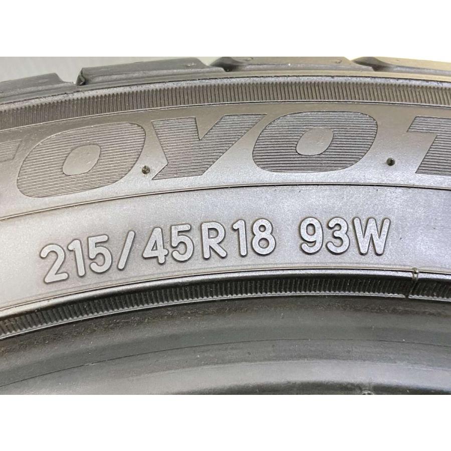 8072134)激安国産中古タイヤ4本セットTOYOタイヤ215/45R18 TOYO TIRES（トーヨータイヤ） 中古タイヤ サマータイヤ 4本セット 215