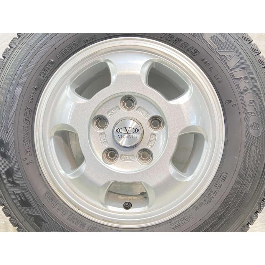中古タイヤ スタッドレスタイヤ ホイールセット 4本セット 165R13 8PR 