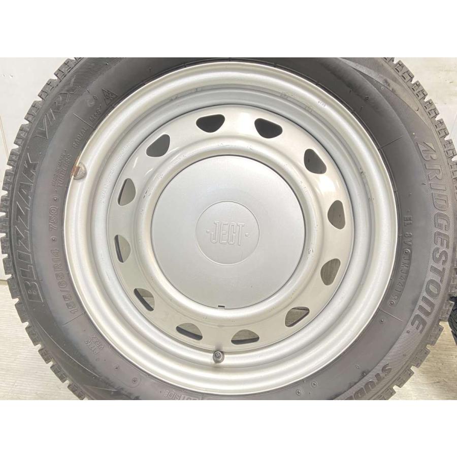 中古タイヤ スタッドレスタイヤ ホイールセット 4本セット 155/65R14  　 JECT MN 14x4.5  100/114.3-4穴 ブリヂストン ブリザック VRX｜aingshop｜06