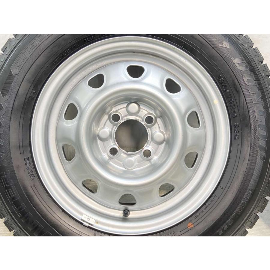 中古タイヤ スタッドレスタイヤ ホイールセット 4本セット 185/70R14  　 TOPY M47A 14x5.0  100-4穴 ダンロップ ウィンターマックス WM02｜aingshop｜06