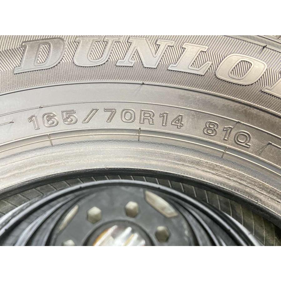 【最終値下】)165/70R14 ダンロップ　ウィンターマックス　100-4穴　中古タイヤ　スタッドレスタイヤ　ホイールセット4本　 DUNLOP（ダンロップ） 中古タイヤ スタッドレスタイヤ 4本セット 165