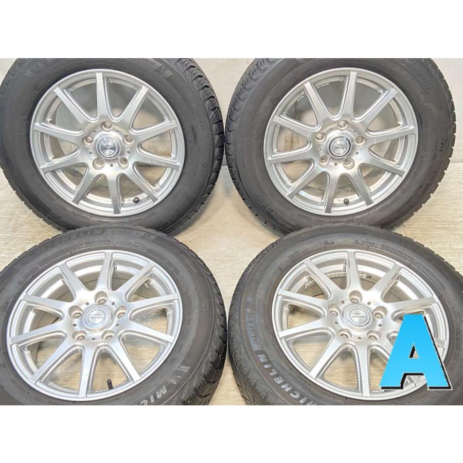 中古 195/65R15 5穴スタッドレス・アルミホイール 4本セット