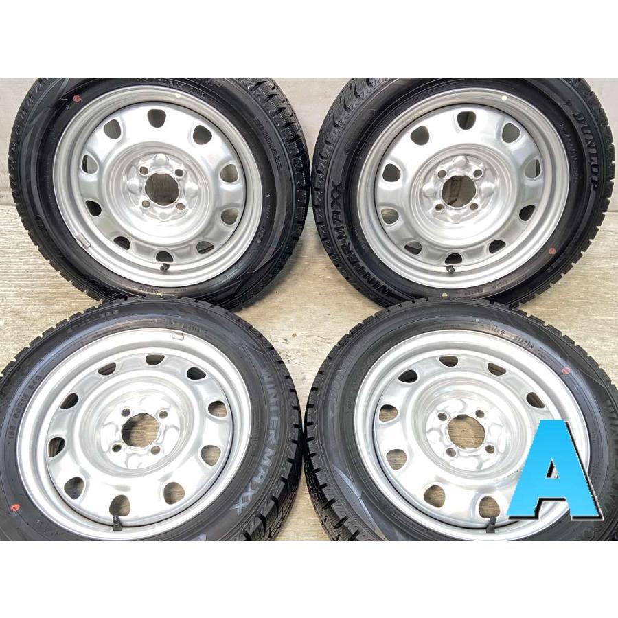 DUNLOP 中古タイヤ スタッドレスタイヤ ホイールセット 4本セット 185 