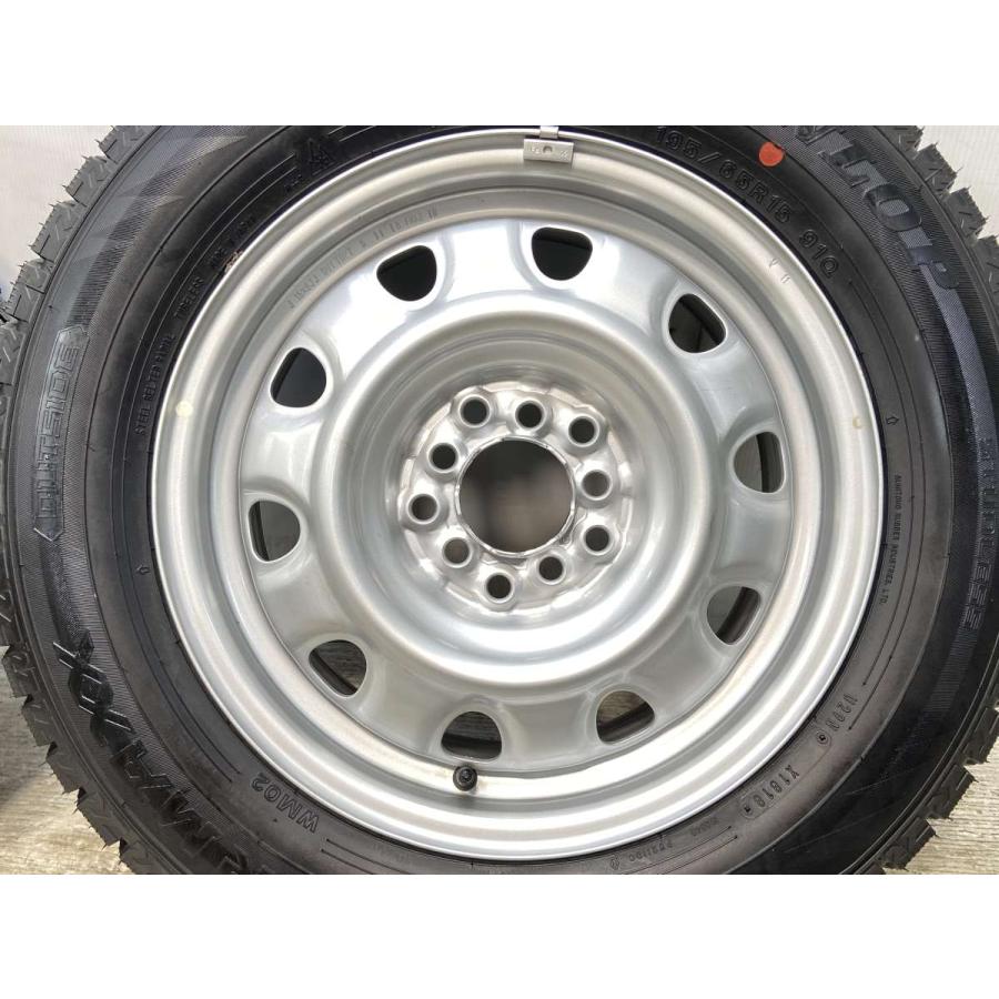 スタッドレスタイヤ4本 ホイール付き ダンロップ DUNLOP 195/65R15 910
