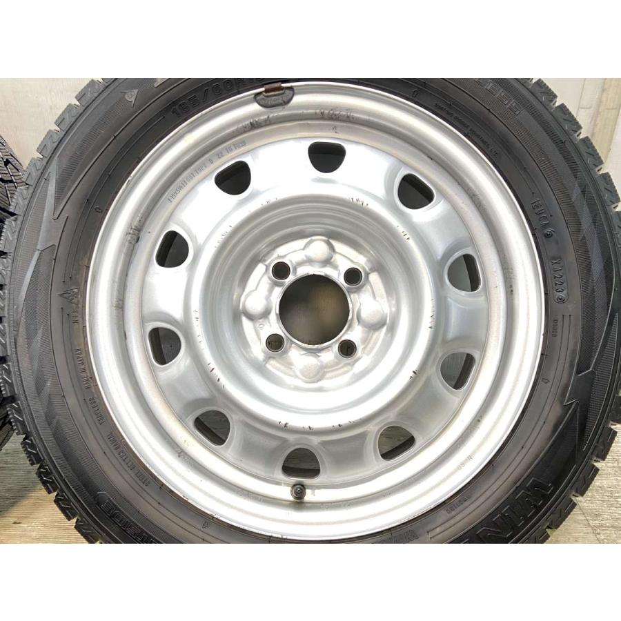 中古タイヤ スタッドレスタイヤ ホイールセット 4本セット 185/60R15    TOPY M60 15x5.5  100-4穴 ダンロップ ウィンターマックス WM02の画像
