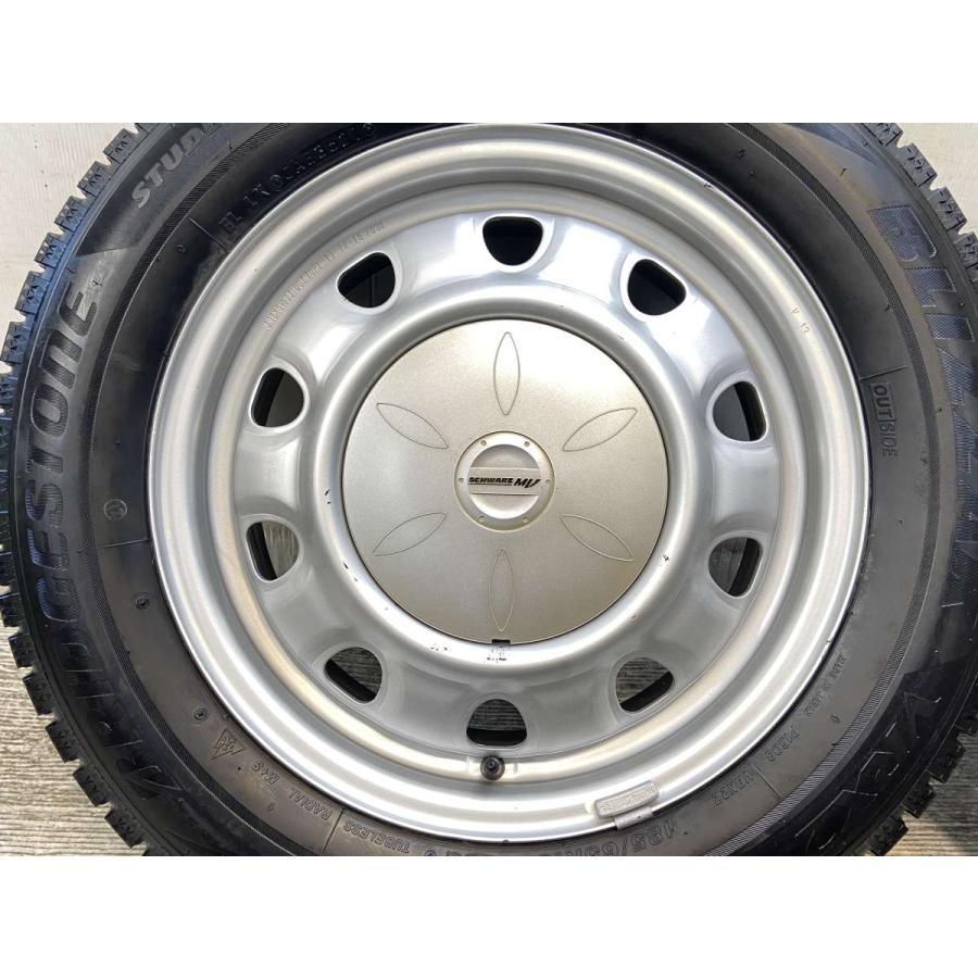 中古タイヤ スタッドレスタイヤ ホイールセット 4本セット 165R13 6PR