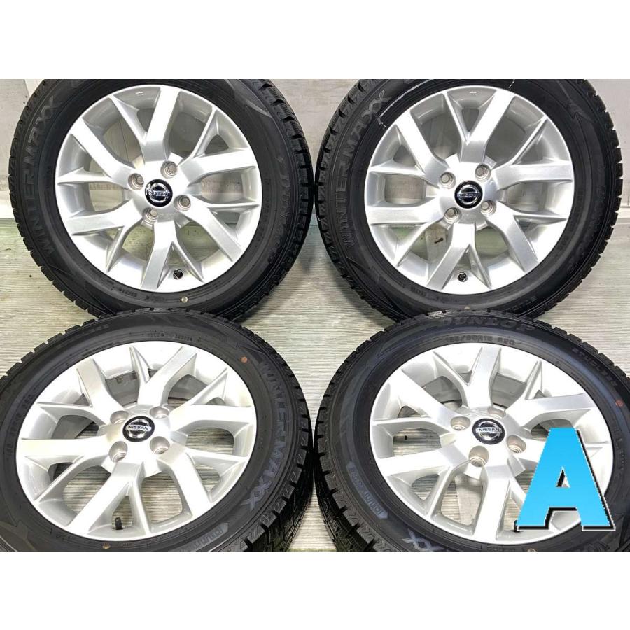 日産純正　185/65R15 ホイール4本セット ダンロップスタッドレスタイヤ DUNLOP（ダンロップ） 中古タイヤ スタッドレスタイヤ ホイールセット