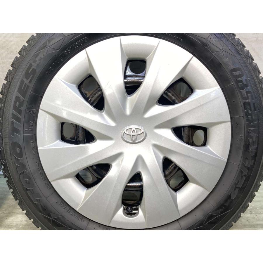 中古タイヤ スタッドレスタイヤ ホイールセット 4本セット 175/65R15  トヨタ純正 WM 15x5.0 39 100-4穴 トーヨータイヤ オブザーブ GIZ2の画像