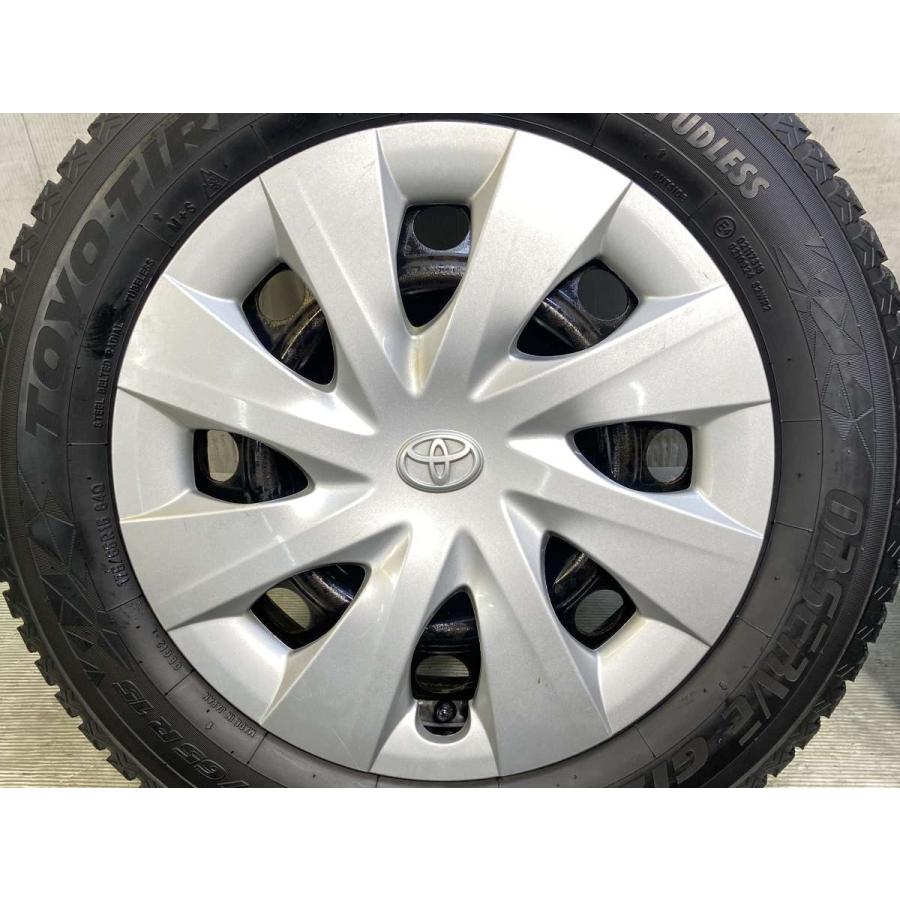 中古タイヤ スタッドレスタイヤ ホイールセット 4本セット 175/65R15  トヨタ純正 WM 15x5.0 39 100-4穴 トーヨータイヤ オブザーブ GIZ2の画像
