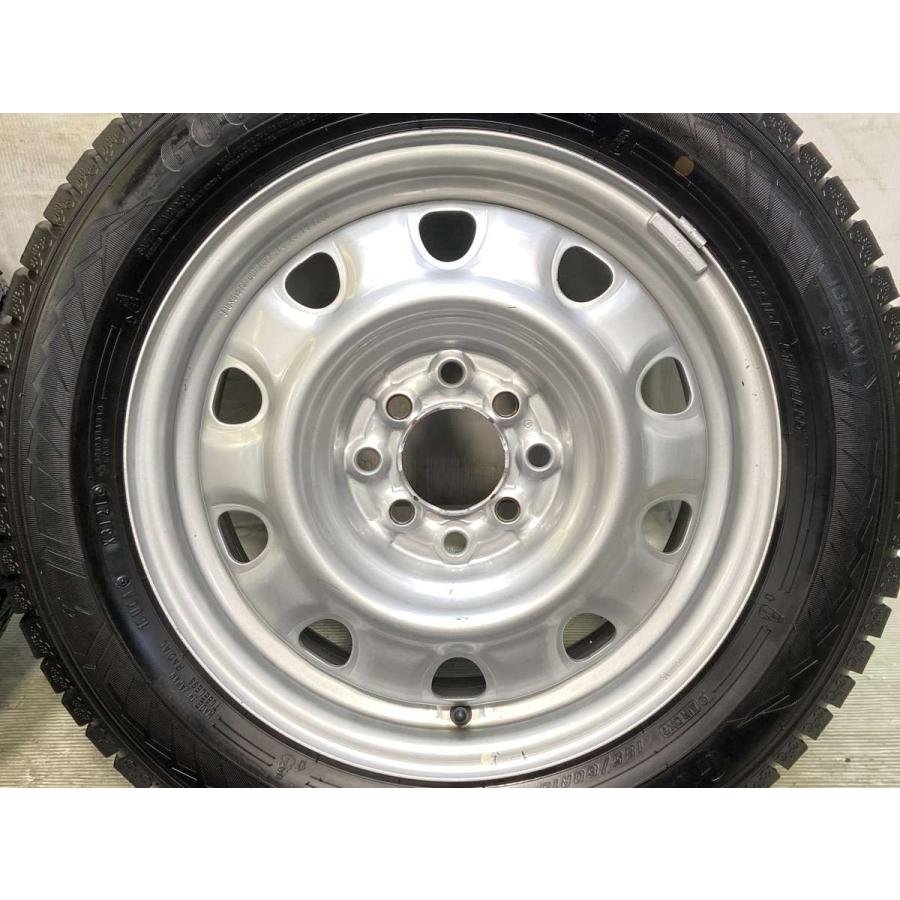 中古タイヤ スタッドレスタイヤ ホイールセット 4本セット 185/60R15    TOPY V13 15x5.5 42 100/114.3-4穴 グッドイヤー アイスナビ 8の画像