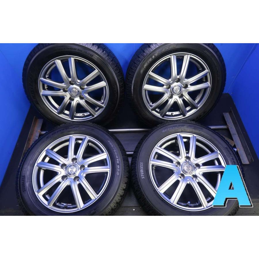 【送料無料】中古タイヤ スタッドレスタイヤ ホイールセット 4本セット 205/60R16 プリウスα 16x6.5 38 114.3-5穴