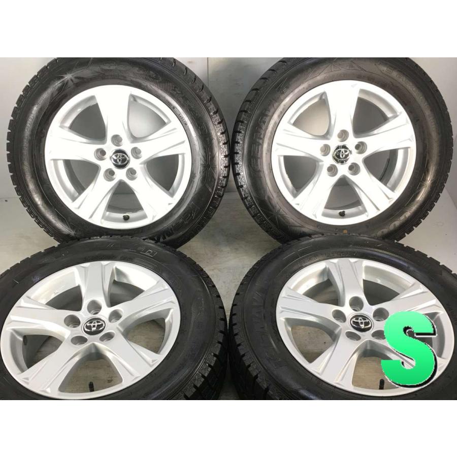 中古タイヤ スタッドレスタイヤ ホイールセット 4本セット 215/65R16 トヨタ純正 16x6.5 33 114.3-5穴 グッドイヤー