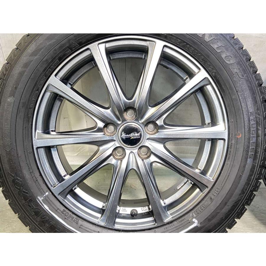 DUNLOP スタッドレスタイヤ 195/65R16 920 中古4本セット DUNLOP（ダンロップ） 中古タイヤ スタッドレスタイヤ ホイールセット