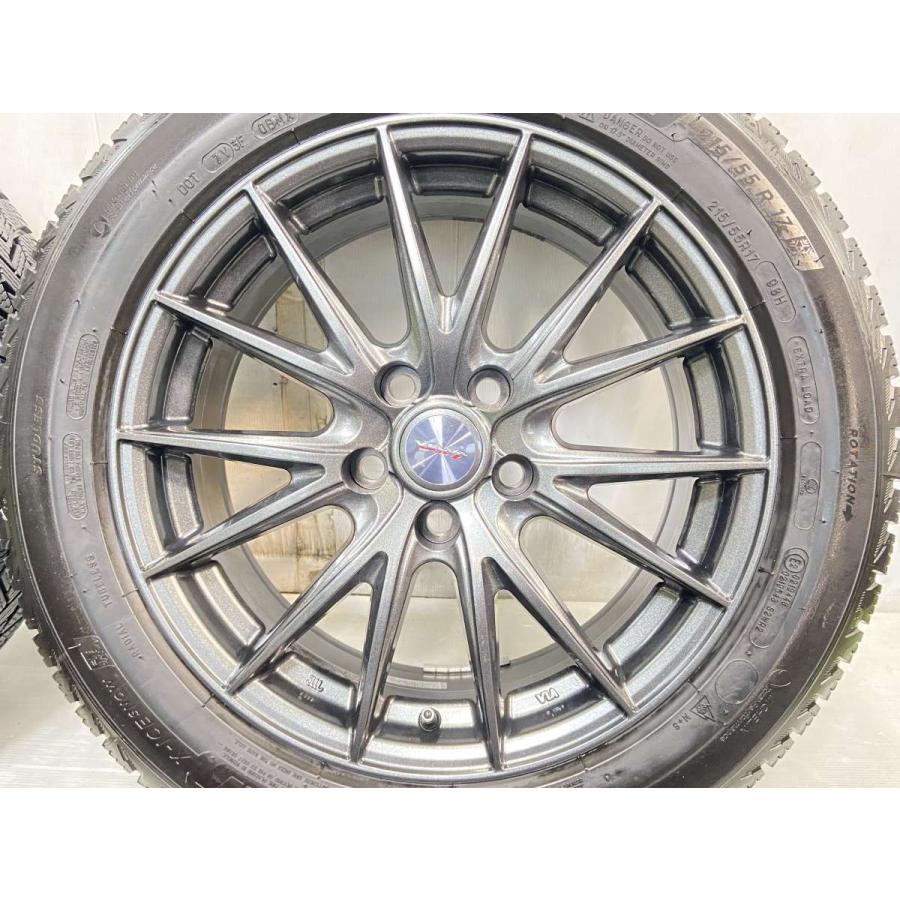 中古タイヤ スタッドレスタイヤ ホイールセット 4本セット 215/55R17  WEDS VELVA 17x7.0 39 114.3-5穴 ミシュラン X-ICE SNOW｜aingshop｜06